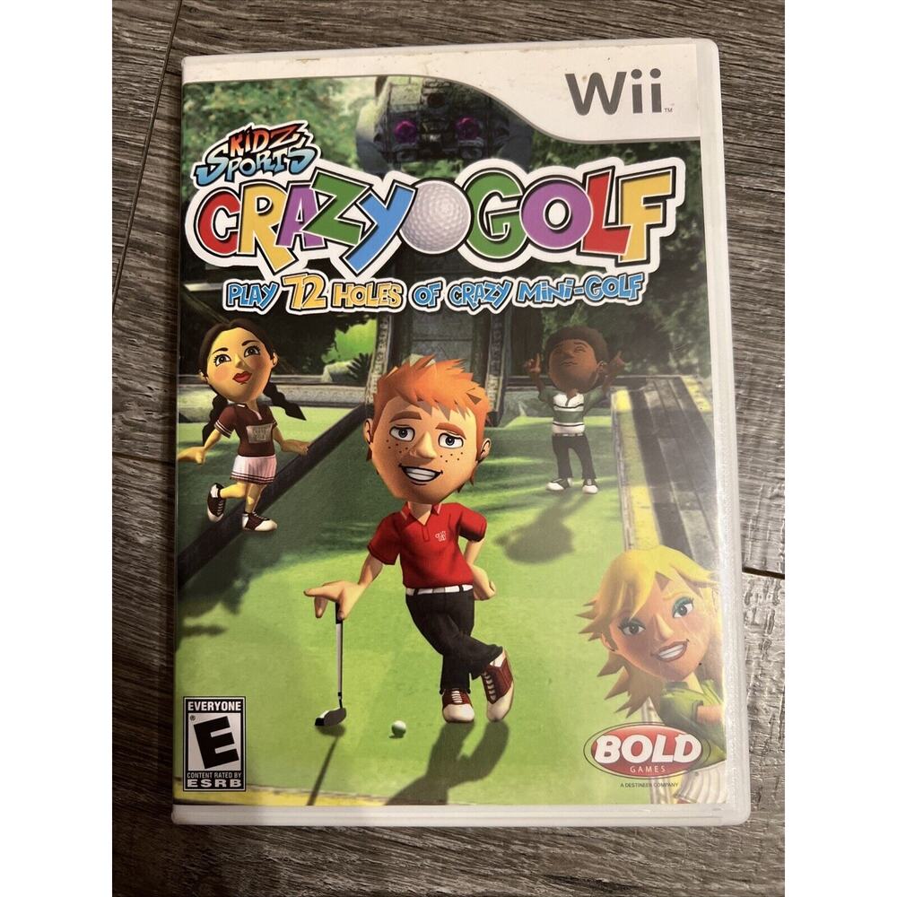 Wii Game Kidz Sports Crazy Golf Nintendo 2008 Complete and Tested
